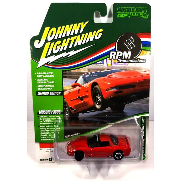 Johnny Lightning RPM Transmissions 2001 CHEVY CORVETTE Z06, New, See Pics/Descr. - Picture 1 of 4
